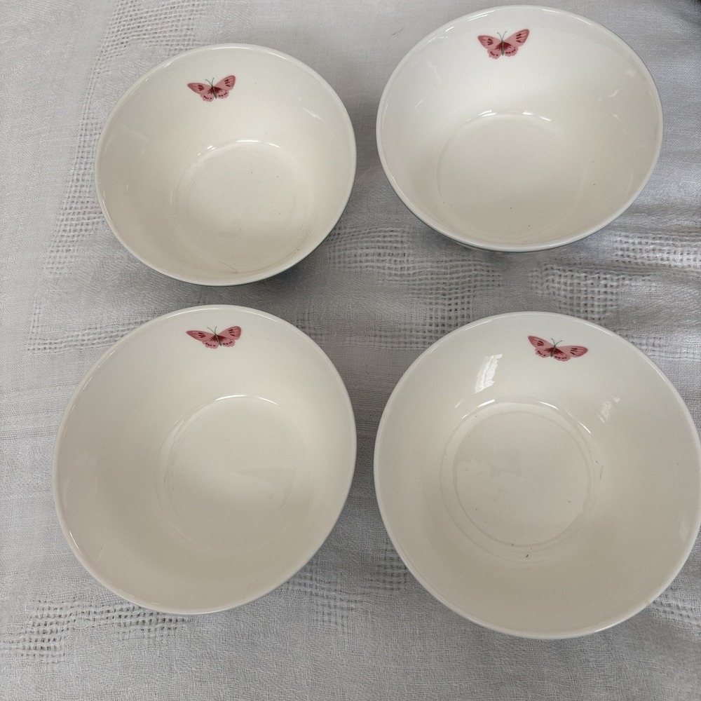 WAVERLY Garden Room MASTERPIECE 6" Cereal/Soup Bowls Stripes Set of 4